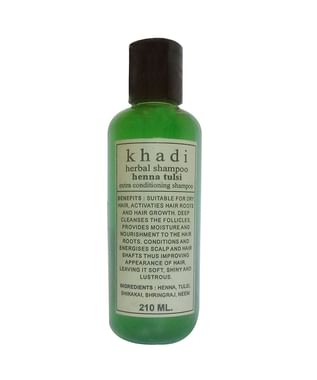 Khadi Herbal Henna Tulsi Extra Conditioning Shampoo