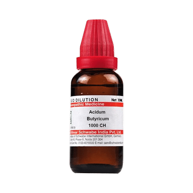 Dr Willmar Schwabe India Acidum Butyricum Dilution 1000 CH