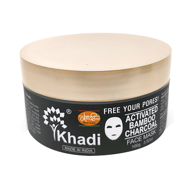 Khadi India Activated Bamboo Charcoal Face Mask