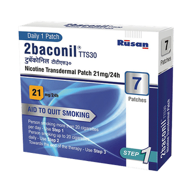 2baconil 21mg Nicotine Transdermal Patch Step 1