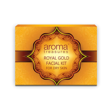 Aroma Treasures Royal Gold Facial Kit Single Time Use For Dry Skin