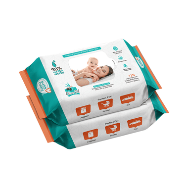 Buddsbuddy Olive Oil Light Fragranced Usable Baby Wipes (72 Each)