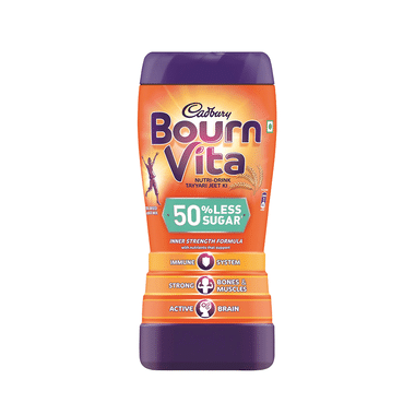 Bournvita Cadbury Bournvita With Vitamin D For Strength/Chocolate 50% Less Sugar