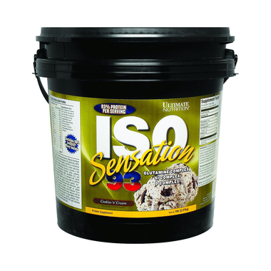 Ultimate Nutrition ISO Sensation 93 Whey Isolate Protein | Flavour Cookies & Cream Powder