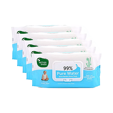 Mother Sparsh 99% Pure Water Wipes (72 Each)