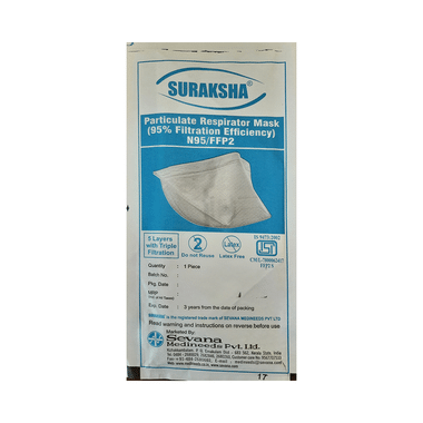 Suraksha N95/FFP2 Particulate Respirator Mask