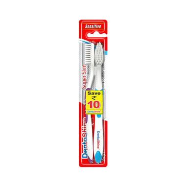 DentoShine Super Slim Soft Toothbrush Blue And Purple