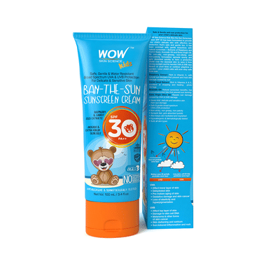 WOW Skin Science Kids Ban-The-Sun Sunscreen Cream SPF 30