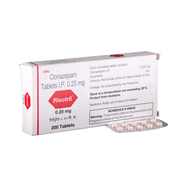 Rivotril 0.25mg Tablet