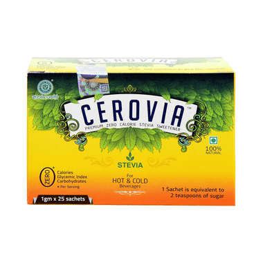 Stevia World Cerovia Stevia Sweetener Sachet (1gm Each)