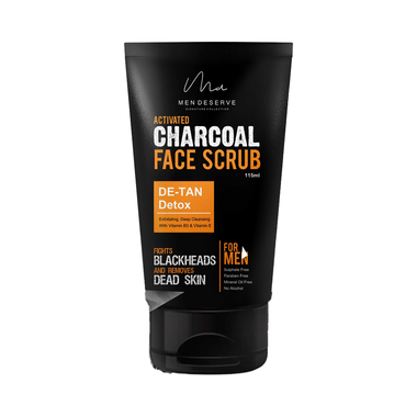 Men Deserve Activated Charcoal Face Scrub