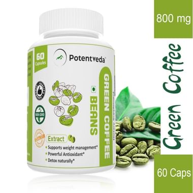 Potentveda Green Coffee Beans Extract 800mg Capsule