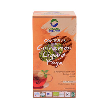 Organic Wellness OW' Real Cinnamon Herbal Infusion Bags Liquid Yoga