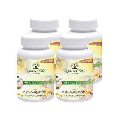 Aachman Veda Ashwagandha Capsule 500mg For Overall Strength (60 Each)