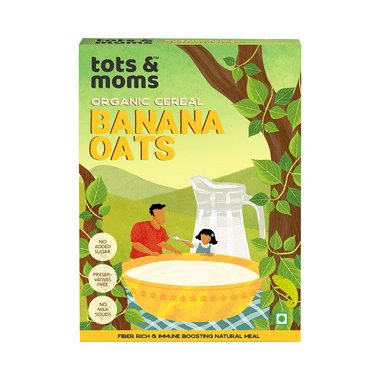 Tots And Moms Organic Cereal 6 Month+ Cereal Banana Oats