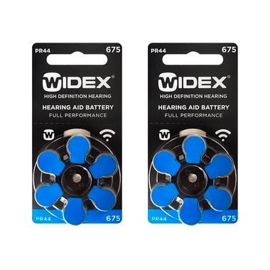 Widex Size 675 PR44 Hearing Aid Battery (6 Each)