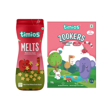 Timios Combo Pack Of Melts Apple Cinnamon And Zookers Cherry Bits