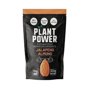 Plant Power High Protein Coated Nuts Jalapeno Almond