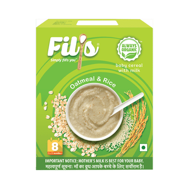 Fil's Baby Cereal With Milk (8 To 36 Months) Oatmeal And Rice