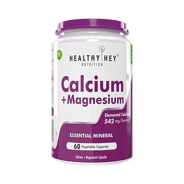 HealthyHey Calcium+Magnesium 542mg Vegetable Capsule