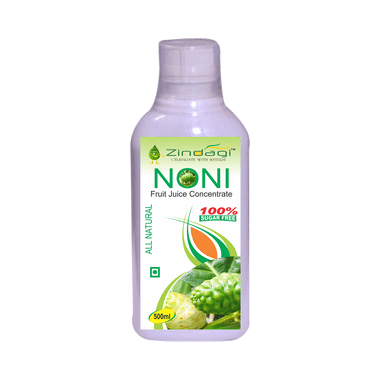 Zindagi 100% Sugar Free Noni Fruit Juice Concentrate (Buy 4 Get 1 Free - 500 Ml Each)