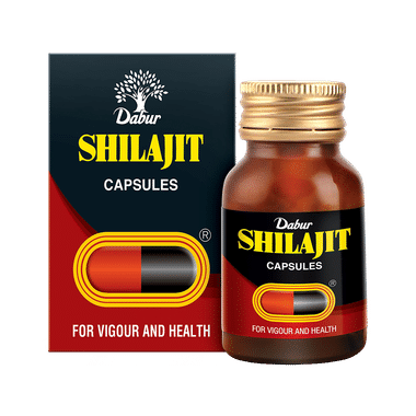 Dabur Shilajit Ayurvedic Capsules | For Immunity, Vigour, Strength, Stamina & Power