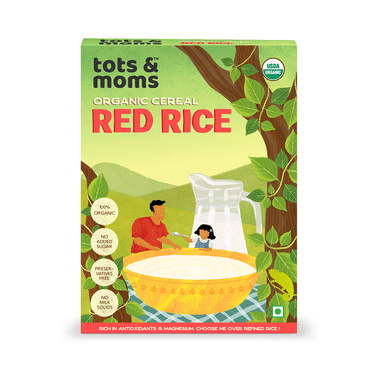 Tots And Moms Red Rice Organic Cereal 6 Month+