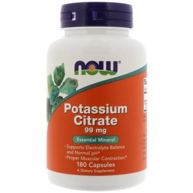 Now Foods Potassium Citrate 99mg Capsule