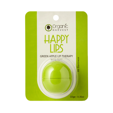 Organic Harvest Happy Lips Color Lip Balm Green Apple