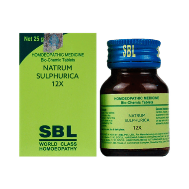 SBL Natrum Sulphurica Biochemic Tablet 12X