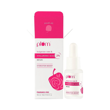 Plum Bulgarian Rose & Hyaluronic Acid 2% Face Serum | Fragrance-Free