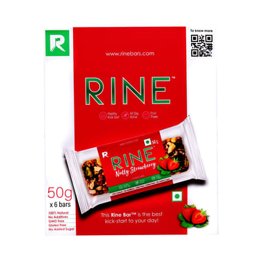 Rine On-The-Go Bar (50gm Each) Nutty Strawberry Cereal