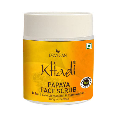 Dr. Vegan Khadi Face Scrub Papaya