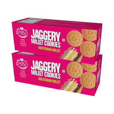 Early Foods Jaggery Millet cookies (150gm Each) Multigrain Millet