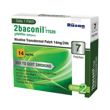 2baconil 14mg Nicotine Transdermal Patch Step 2