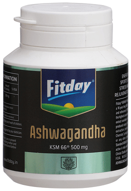 Fitday Ashwagandha KSM66 500mg Capsule Fitday Ashwagandha KSM66 500mg Capsule