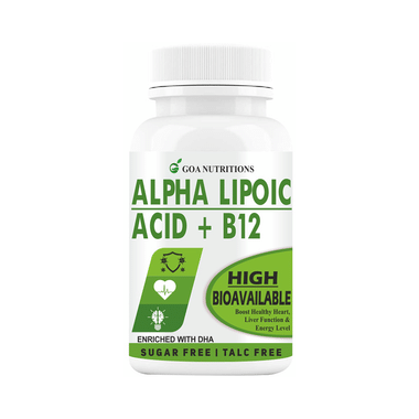 Goa Nutritions Alpha Lipoic Acid + B12 Tablet Sugar Free