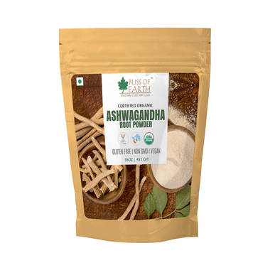 Bliss Of Earth Certified Organic Ashwagandha Root Powder