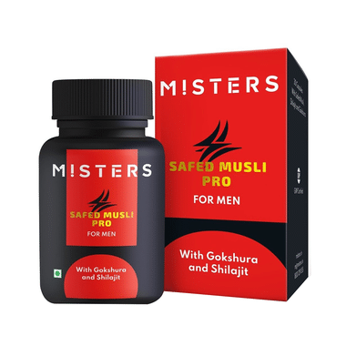 Misters Safed Musli Pro For Men With Gokshura & Shilajit Capsule