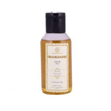 Khadi Naturals Herbal Hair & Body Oil Olive