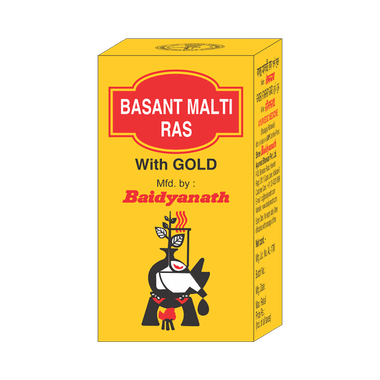 Baidyanath Basant Malti Ras with Gold Tablet | For Respiratory Health & General Debility