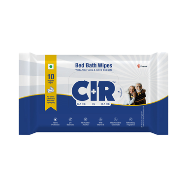 CIR Bed Bath Wipes With Aloe Vera & Olive Extracts