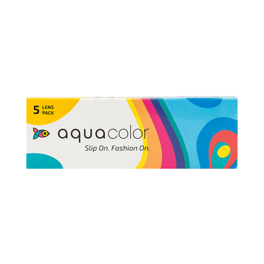 Aquacolor Daily Disposable Colored Contact Lens With UV Protection Optical Power -2 Naughty Brown