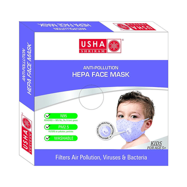 Usha Shriram N95 Anti Pollution HEPA Face Mask For Kids