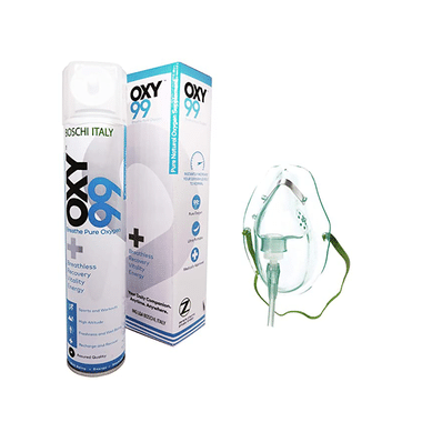 Oxy99 Portable Oxygen Can (6ltr Each) With 1 Mask