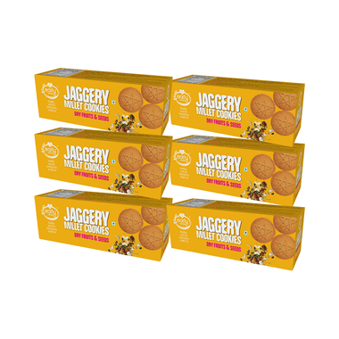 Early Foods Jaggery Millet Cookies (150gm Each) Dry Fruit & Seeds