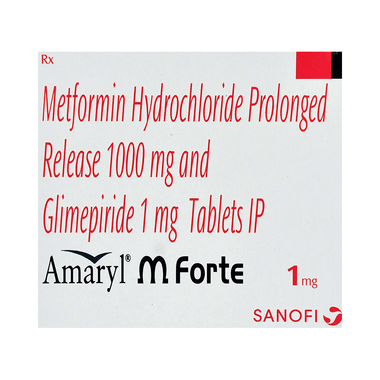 Amaryl M Forte 1mg Tablet PR