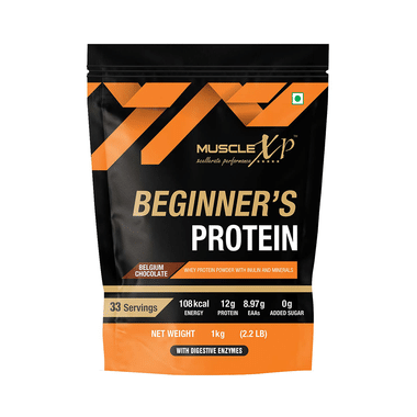 MuscleXP Beginner's Protein (1kg Each) Belgium Chocolate