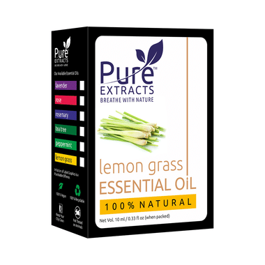 Pure Extracts Lemongrass 100% Natural Essential Oil