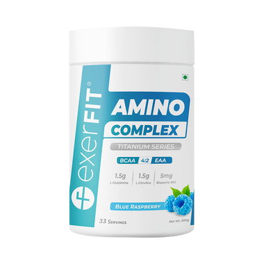 Exerfit Titanium Series Amino Complex Blue Raspberry